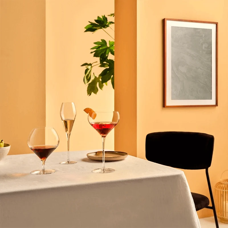 87 cl - Fantasy Calice Snifter in Vetro - Set 6 Pezzi
