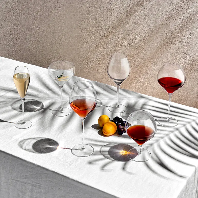 87 cl - Fantasy Calice Snifter in Vetro - Set 6 Pezzi
