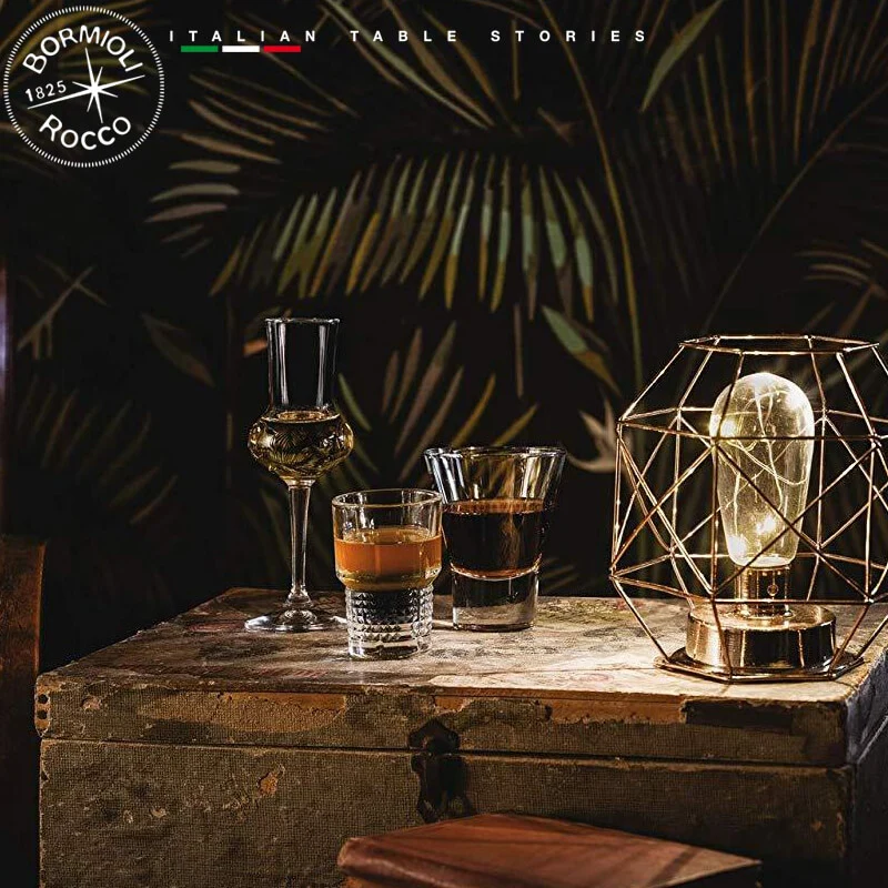 7.7 cl - Bartender Novecento Bicchiere Shot in Vetro - Set 6 Pezzi