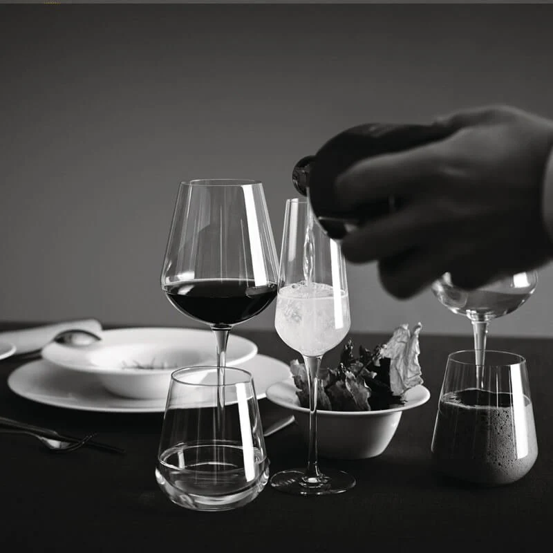 34 cl - InAlto Uno Bicchiere Acqua in Vetro - Set 6 Pezzi