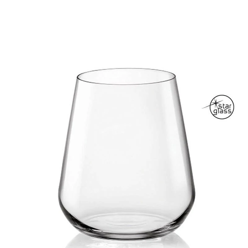 34 cl - InAlto Uno Bicchiere Acqua in Vetro - Set 6 Pezzi