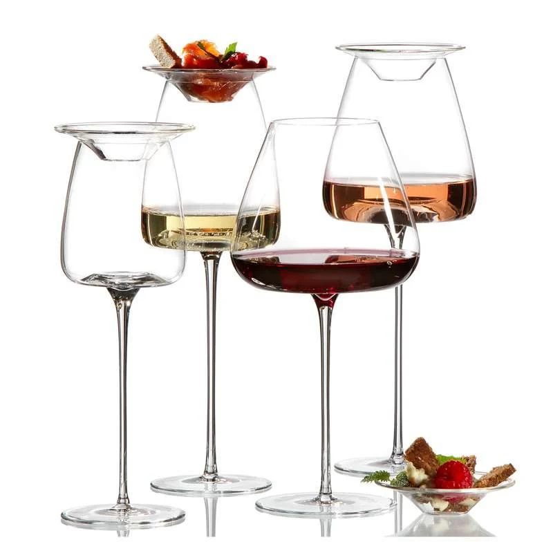 9 cm Tesoro Coperchio Calice in Vetro Borosilicato - Set 2 Pezzi