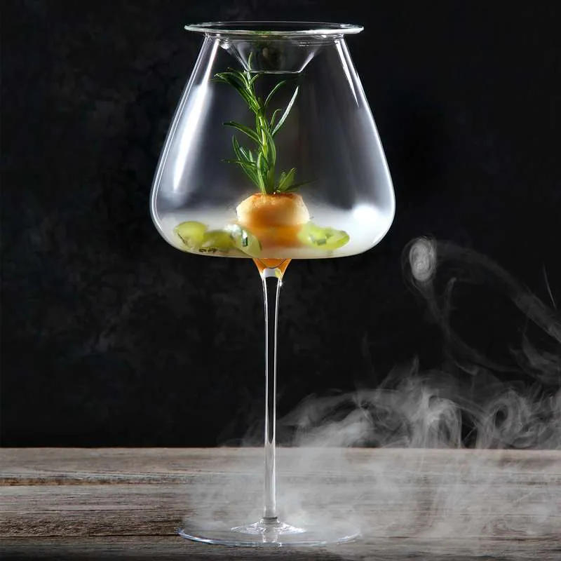 9 cm Tesoro Coperchio Calice in Vetro Borosilicato - Set 2 Pezzi