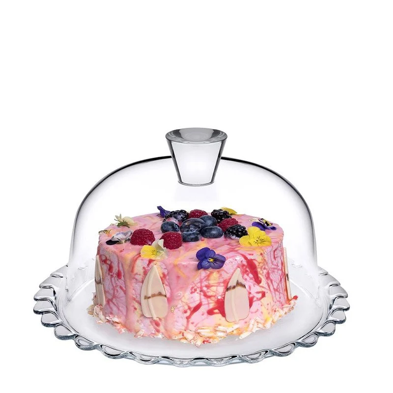 26.4 cm - Petitte Patisserie Alzata Torta Con Campana in Vetro