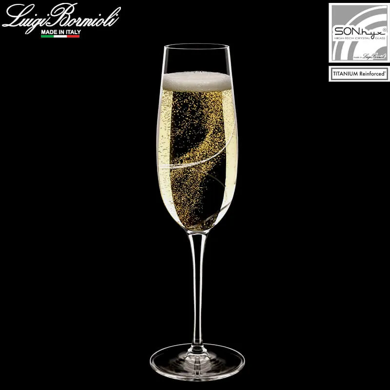 23.5 cl - Aero Calice Flute in Vetro - Set 6 Pezzi