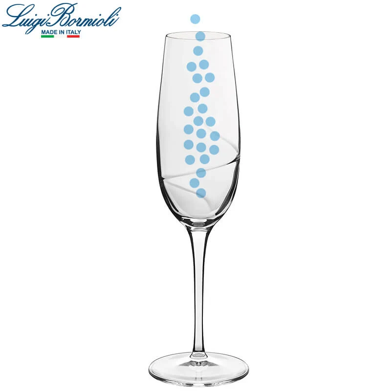 23.5 cl - Aero Calice Flute in Vetro - Set 6 Pezzi