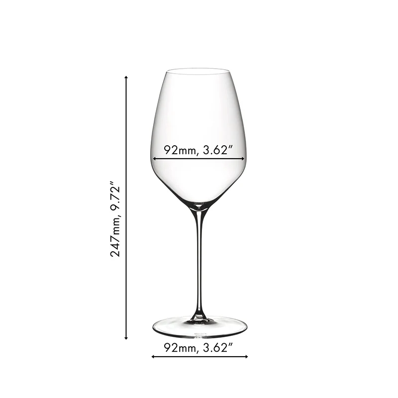 57 cl - Veloce Calice Degustazione Riesling in Vetro - Set 2 Pezzi