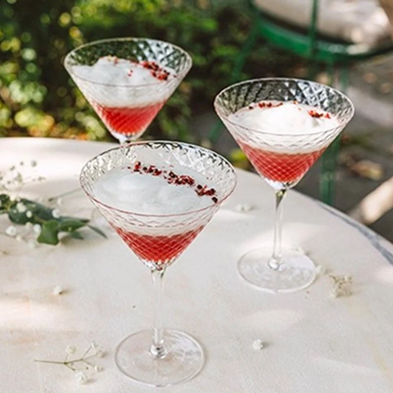 23 cl - Veneziano Mixology Bicchiere Martini in Vetro - Set 4 Pezzi