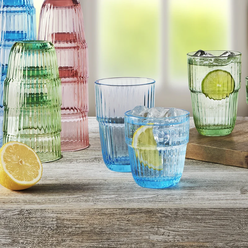 38 cl - Barshine Bicchiere Cocktail in Vetro Temperato - Set 6 Pezzi