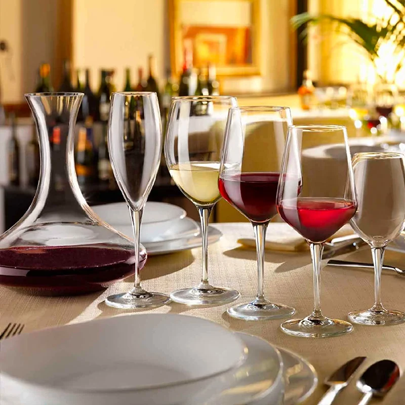 55 cl - Premium Calice Vino Rosso in Vetro - Set 6 Pezzi