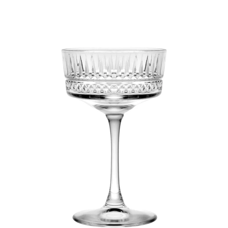26 cl - Elysia Coppa Champagne in Vetro Temperato - Set 4 Pezzi