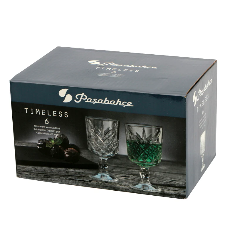 6 cl - Timeless Calice Liquore in Vetro Temperato - Set 6 Pezzi