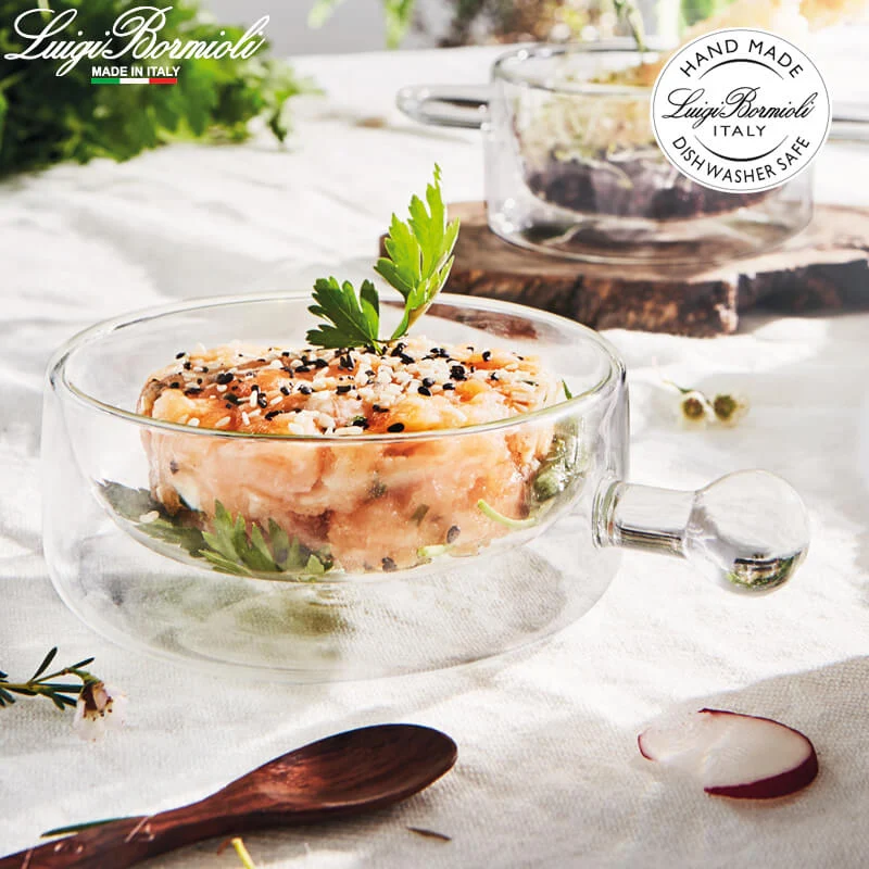 16 cl - Thermic Glass Tegamino in Vetro Borosilicato - Set 2 Pezzi