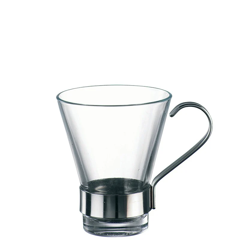 11 cl - Ypsilon Tazzina Caffé in Vetro Temperato - Set 3 Pezzi