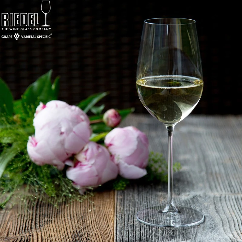 39.5 cl - Veritas Calice Vino Bianco Riesling in Vetro Soffiato - Set 2 Pezzi