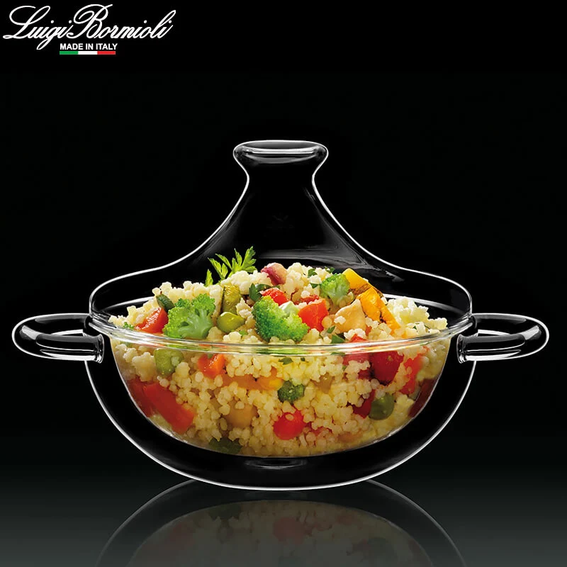 18.5 cl - Thermic Glass Tajine in Vetro Borosilicato - Set 2 Pezzi