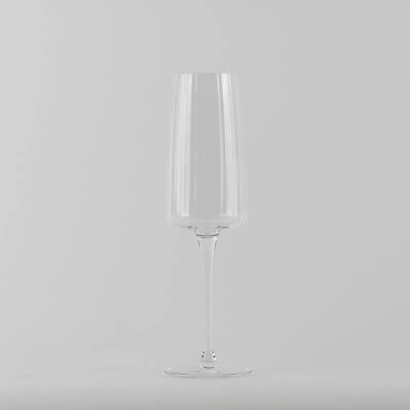 25.5 cl - Exclusiva Calice Flute in Vetro - Set 6 Pezzi