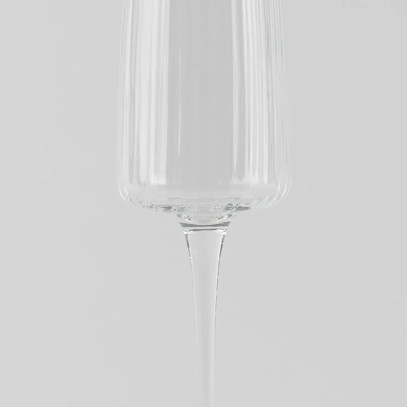 25.5 cl - Exclusiva Calice Flute in Vetro - Set 6 Pezzi