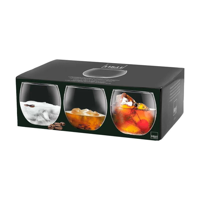 16 cl - Bubbly Bicchiere Liquore in Vetro - Set 6 Pezzi