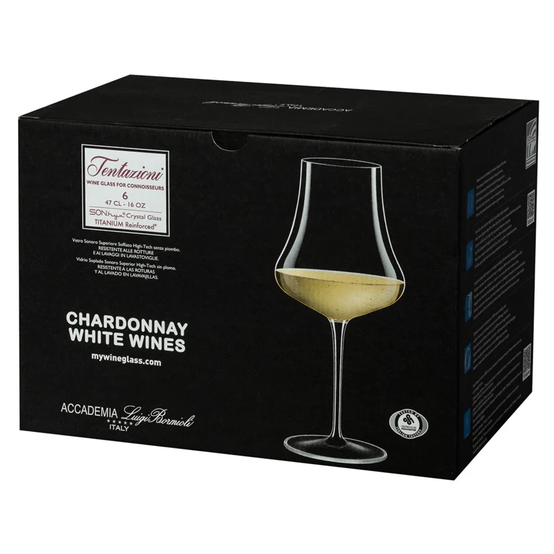 47 cl - Tentazioni Calice Vino Bianco in Vetro - Set 6 Pezzi