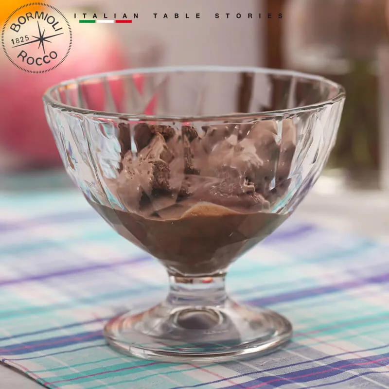 22.5 cl - Diamond Coppa Dessert in Vetro - Set 12 Pezzi