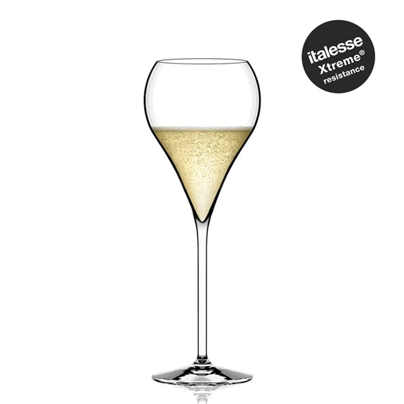 21 cl - Ballon Calice Flute in Vetro - Set 6 Pezzi