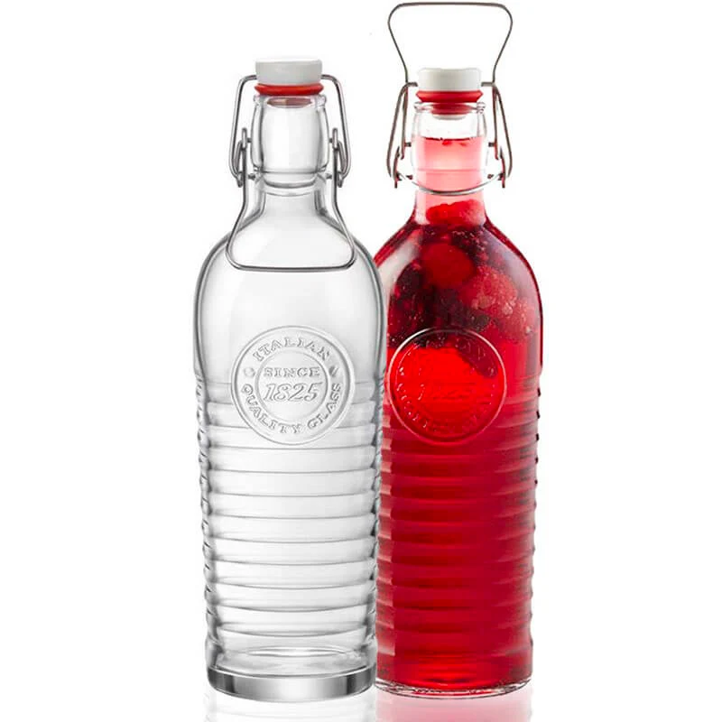 1.2 Litri - Officina 1825 Bottiglia in Vetro - Set 2 Pezzi