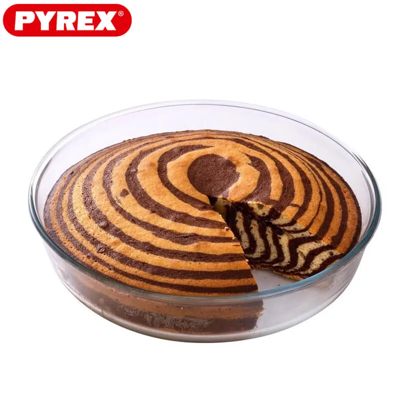 26 cm - Bake & Enjoy Tortiera Rotondo in Vetro Borosilicato