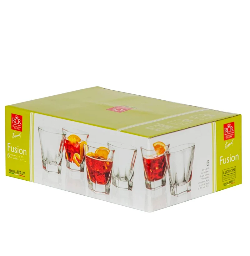 27 cl - Fusion Bicchiere Acqua in Vetro - Set 6 Pezzi