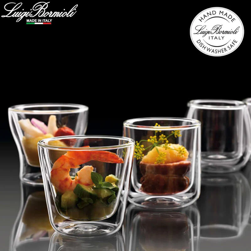 12 cl - Thermic Glass Conical Bicchierino Caffé in Vetro Borosilicato - Set 2 Pezzi