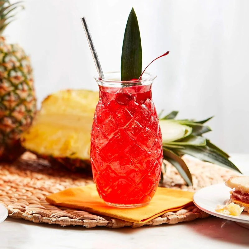 53 cl - Tiki Bicchiere Bibita in Vetro - Set 12 Pezzi