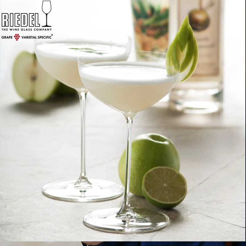 24 cl - Veritas Bicchiere Martini in Vetro Soffiato - Set 2 Pezzi