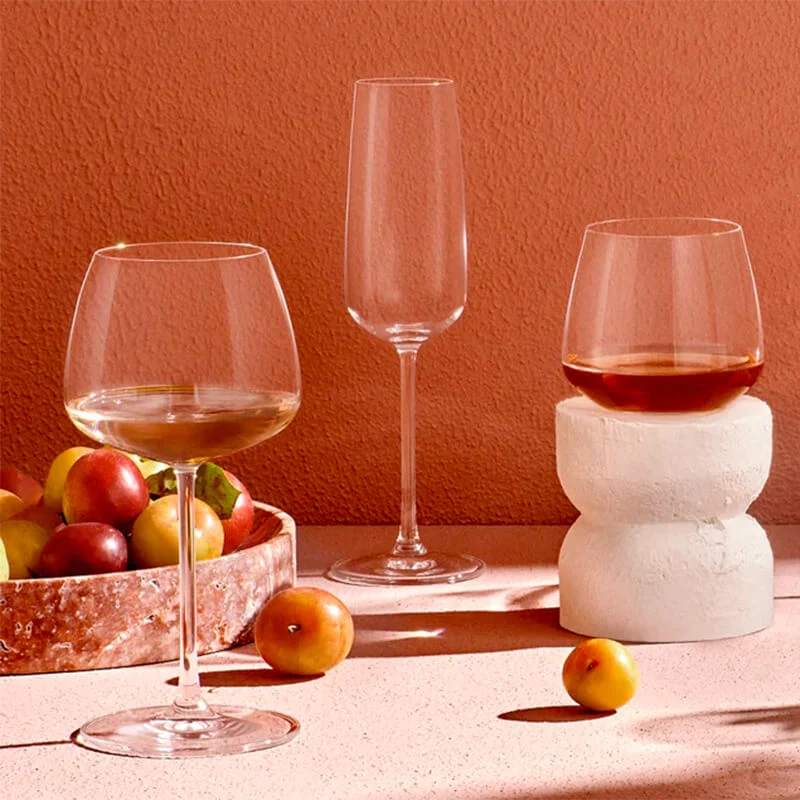 24.5 cl - Mirage Calice Vino Rosso in Vetro - Set 6 Pezzi