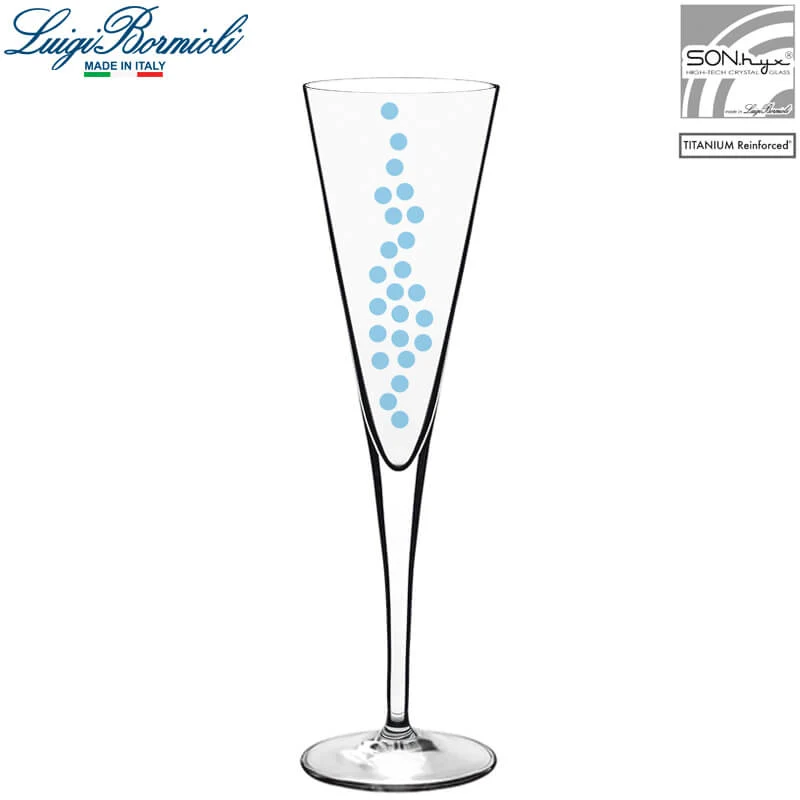 16 cl - Elegante Calice Flute in Vetro - Set 6 Pezzi