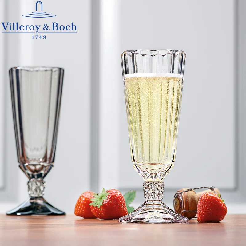 14 cl - Opera Calice Flute in Vetro - Set 4 Pezzi