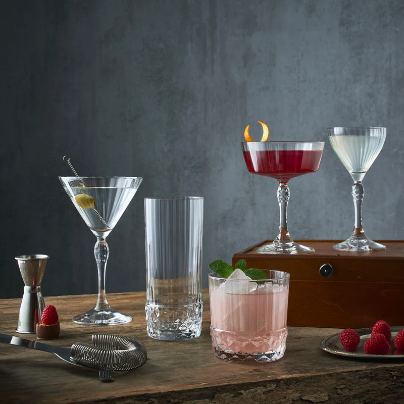 27.5 cl - America 20s Calice Cocktail in Vetro - Set 6 Pezzi
