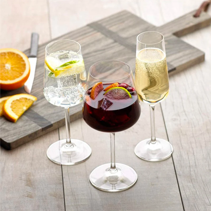 38 cl - Ovid Calice Vino Bianco in Vetro - Set 4 Pezzi
