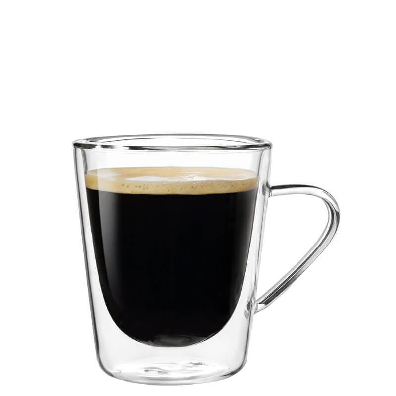 12 cl - Thermic Glass Tazzina Caffé in Vetro Borosilicato - Set 2 Pezzi