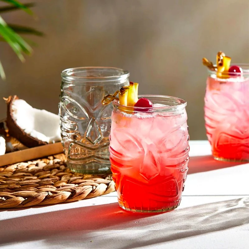 47 cl - Tiki Bicchiere Whisky in Vetro - Set 12 Pezzi