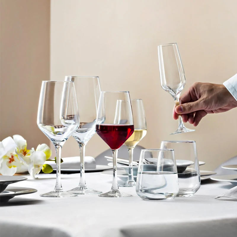 48 cl - Mencia Bicchiere Acqua in Vetro Temperato - Set 6 Pezzi