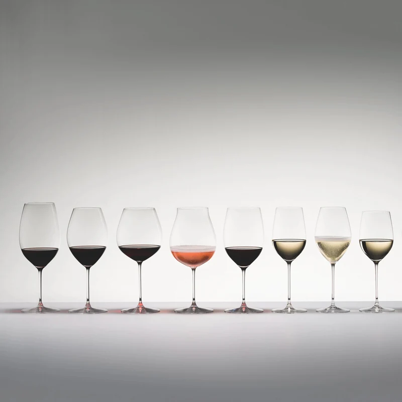 62.5 cl - Veritas Calice Vino Rosso Cabernet Merlot in Vetro - Set 8 Pezzi