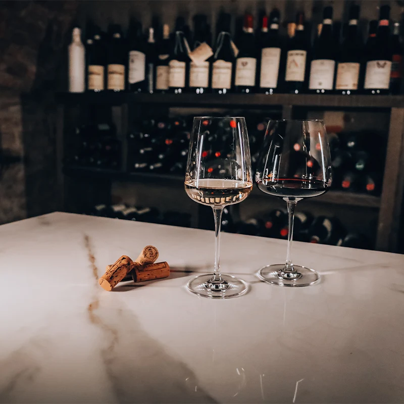 60 cl - Audace Calice Vino Rosso in Vetro - Set 6 Pezzi