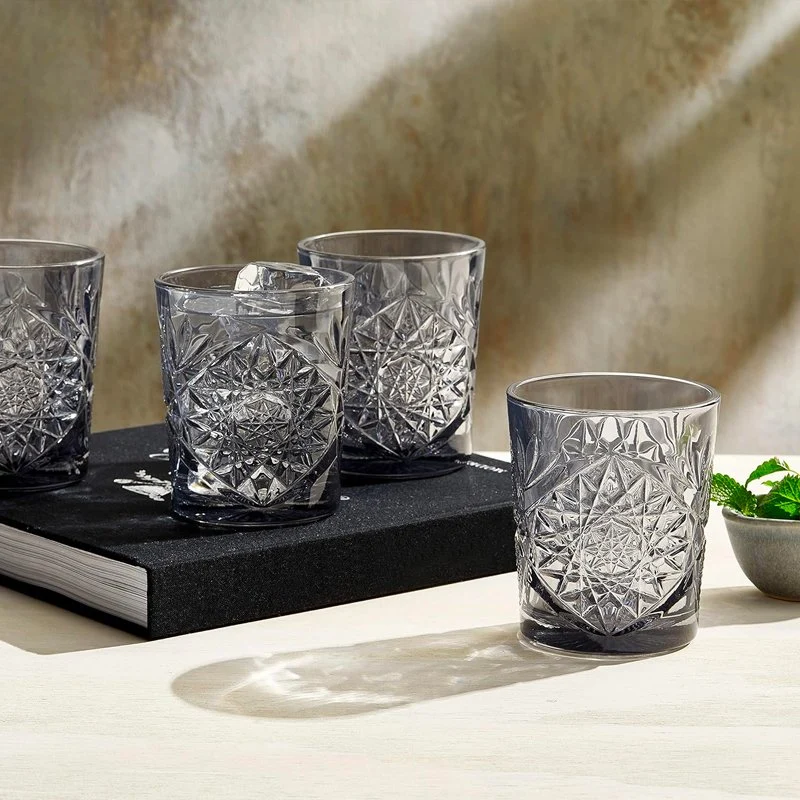 35.5 cl - Hobstar Bicchiere Whisky in Vetro - Set 6 Pezzi