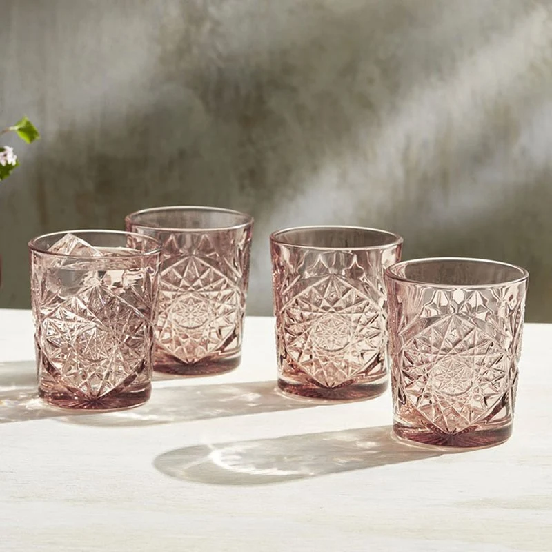 35.5 cl - Hobstar Bicchiere Whisky in Vetro - Set 6 Pezzi