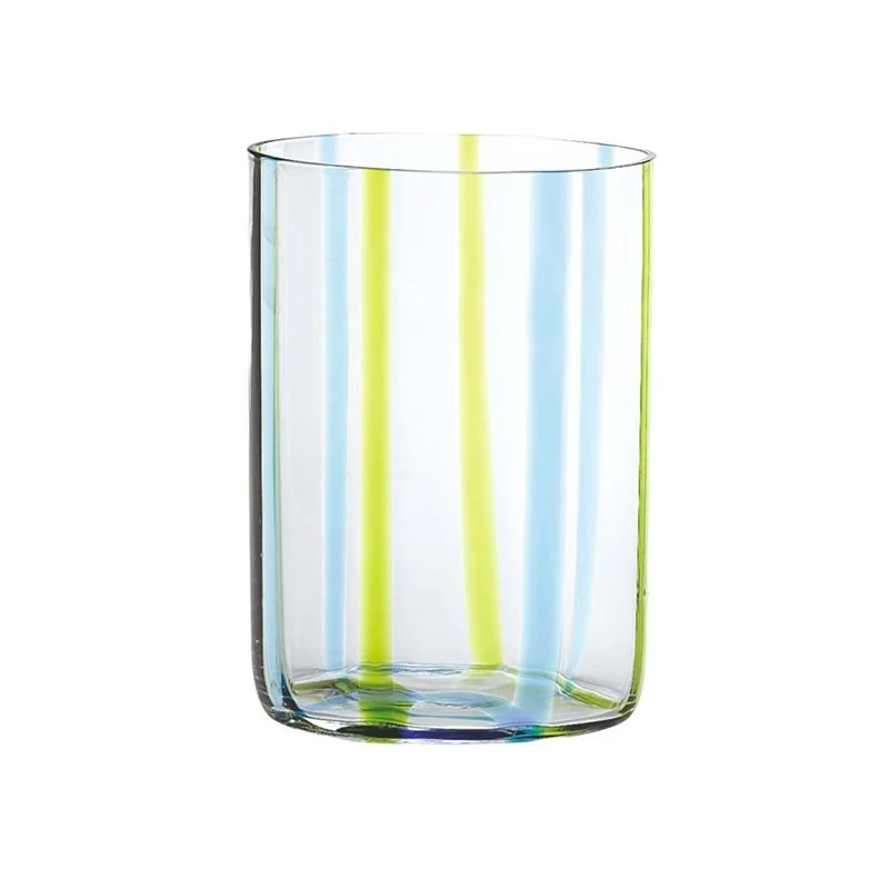 35 cl - Tirache Bicchiere Acqua in Vetro Borosilicato - Set 6 Pezzi