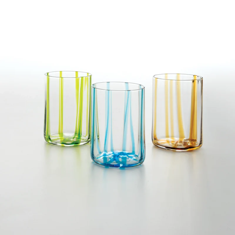 35 cl - Tirache Bicchiere Acqua in Vetro Borosilicato - Set 6 Pezzi