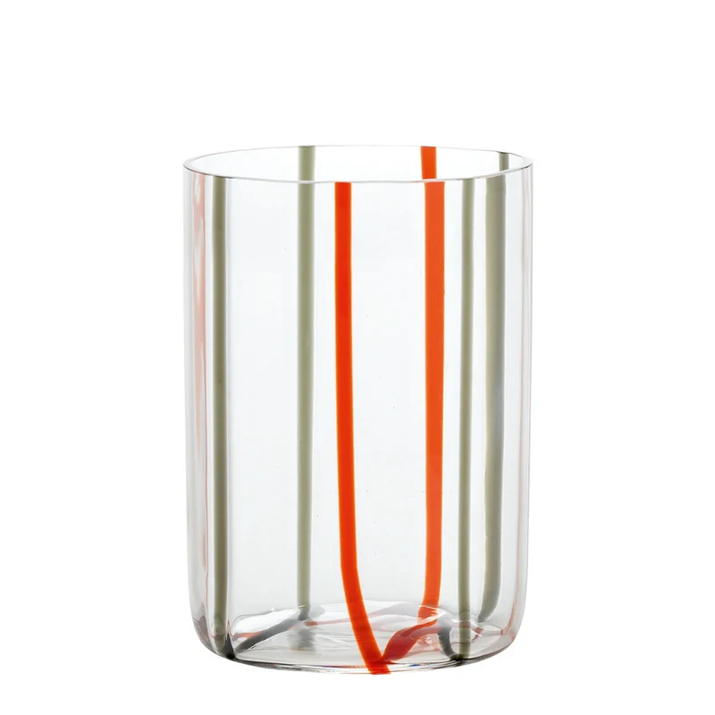 35 cl - Tirache Bicchiere Acqua in Vetro Borosilicato - Set 6 Pezzi