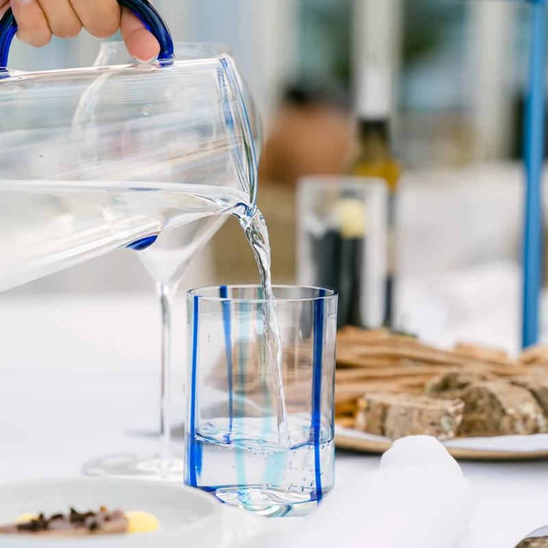 35 cl - Tirache Bicchiere Acqua in Vetro Borosilicato - Set 6 Pezzi