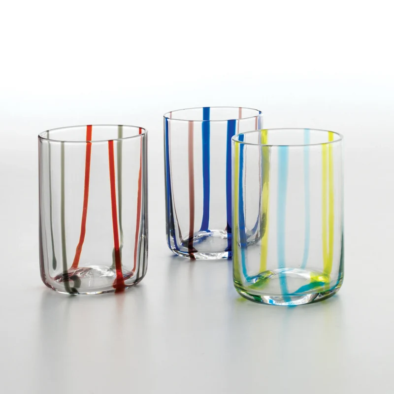 35 cl - Tirache Bicchiere Acqua in Vetro Borosilicato - Set 6 Pezzi