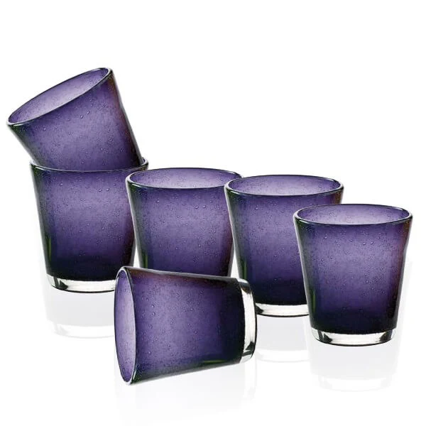 30 cl - Bollicine Bicchiere Acqua in Vetro - Set 6 Pezzi